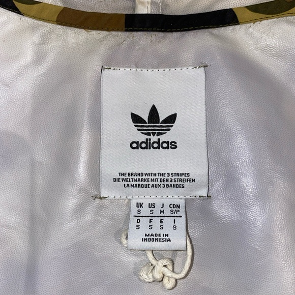 Adidas Originals Men’s Camouflage Windbreaker‎ Jacket Size Small Hood CE1545 - Picture 7 of 10